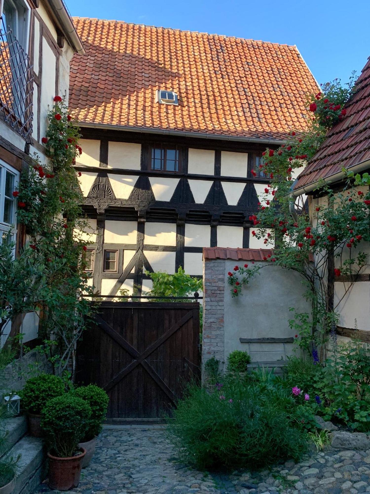 Himmlischer Hof - Juwel Von 1477, Terrasse, Kamin, P, Oeko, Denkmal 奎德林堡 外观 照片